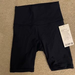 LULULEMON SIZE 4 BIKER SHORTS NAVY